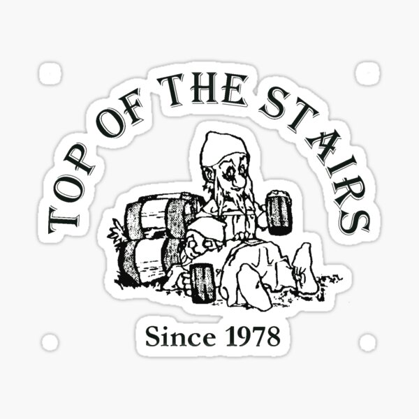 top of the stairs Sticker