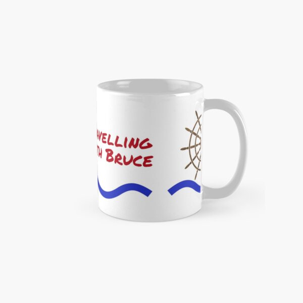 Travelling with Bruce Wave Logo Classic Mug