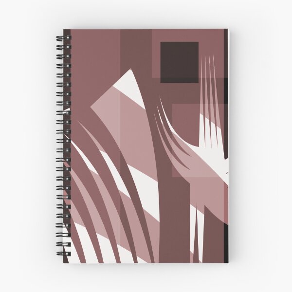 Item preview,  Warm Reddish Brown, and White "Leap of Faith - Take Courage" Geometric Abstract by Jenny Meehan designed and sold by Jenny Meehan Art Prints and Patterns  .