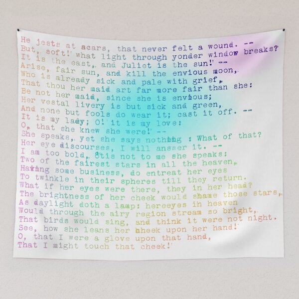 Item preview, Rainbow Romeo and Juliet (Pastel and White) designed and sold by KelseyLovelle.
