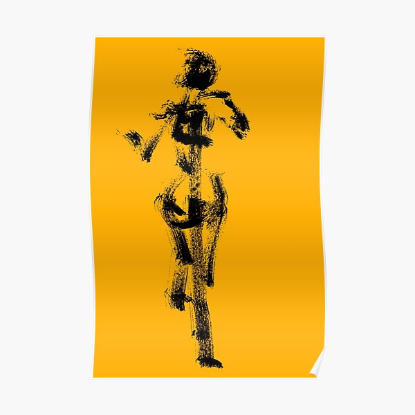 Yellow Character - Flight - Jenny Meehan Poster