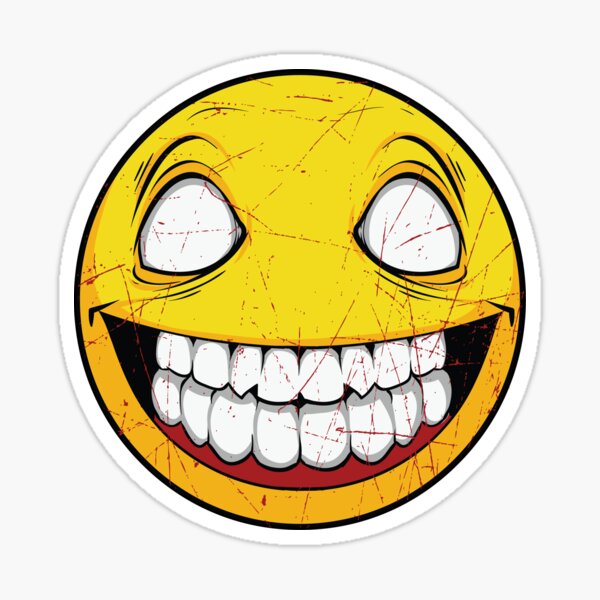 Evil Smile Stickers Redbubble