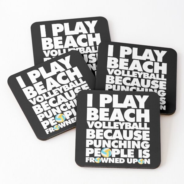 Item preview, I play beach volleyball because punching people is frowned upon Funny Sport Player designed and sold by elhefe.