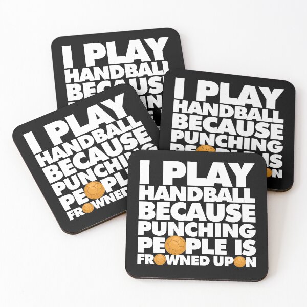 Item preview, I play handball because punching people is frowned upon Funny Sport Player designed and sold by elhefe.