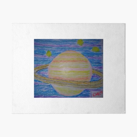 Planet in Pastel Art Board Print