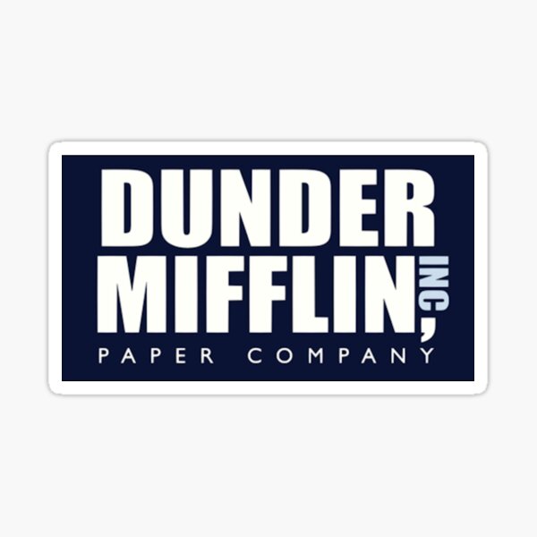 The Office Sign - Dunder Mifflin Logo - The Office Merchandise -  Memorabilia Inspired by The Office Dunder Mifflin Sign: Buy Online at Best  Price in UAE 