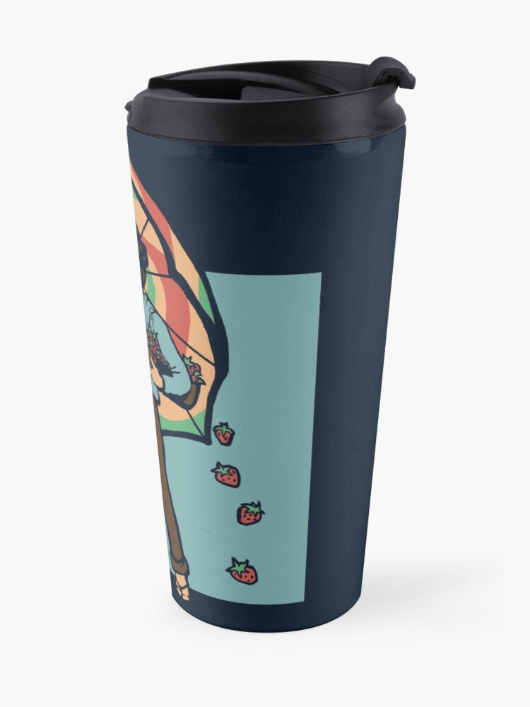 Alternate view of Strawberries Travel Coffee Mug