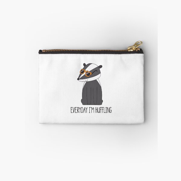 Item preview, Everyday I'm Hufflin' Funny Cute Badger Gift designed and sold by DreamyPanda.