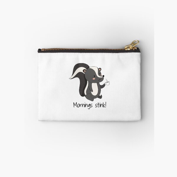 Artikelvorschau, Mornings Stink! Funny Cute Skunk Hate Mornings Gift entworfen und verkauft von DreamyPanda.