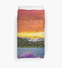 Gay Pride Flag Landschaft Bettbezug