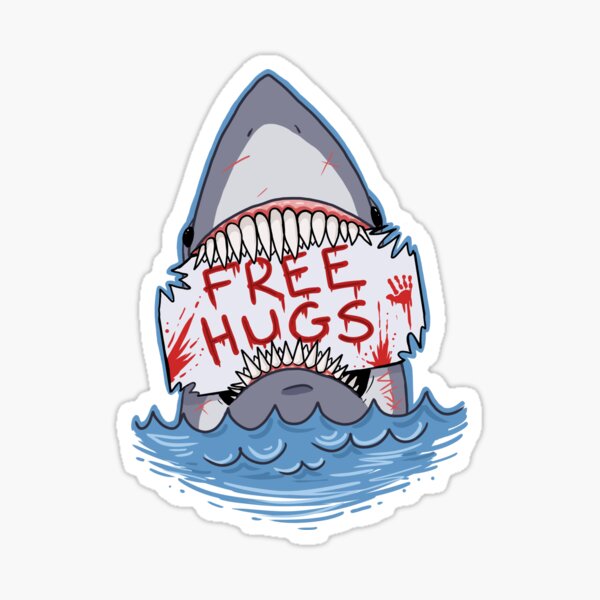 Item preview, Free Hugs Jaws  designed and sold by Bat13SJx.