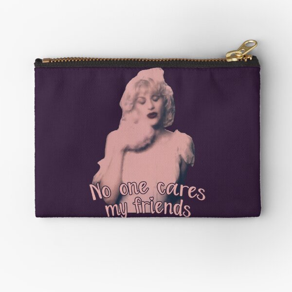 COURTNEY LOVE -- "No One Cares My Friends" Miss World HOLE Band Lyrics Zipper Pouch