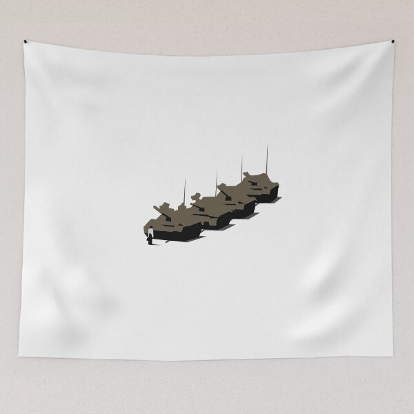 Item preview, Tank Man Vector Graphic, Tiananmen, CCTV, Obey, Banksy, Occupy, Macro, Global, Protest designed and sold by Envelope-Studio.