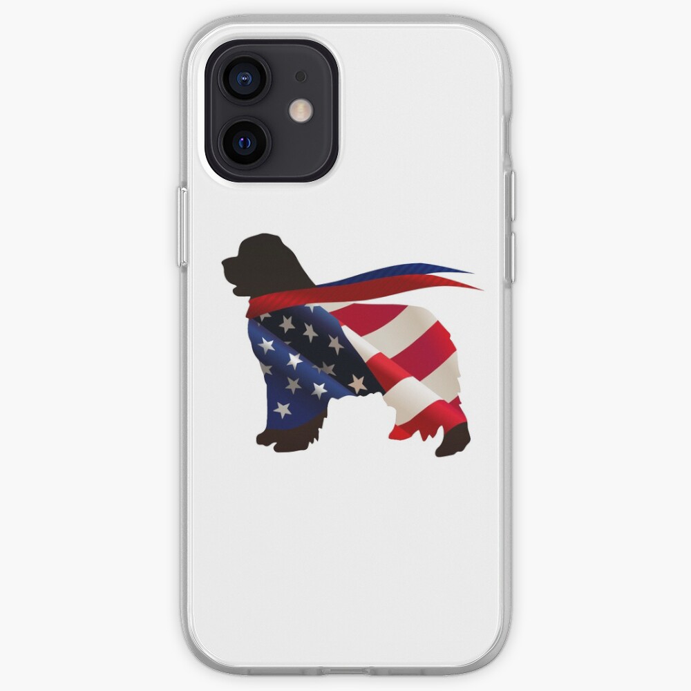 Patriotic Newfie iPhone Case & Cover