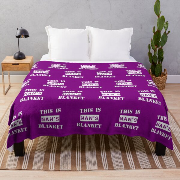 Item preview, This Is Nan's Blanket Pattern - Purple designed and sold by 4wordsmovement.
