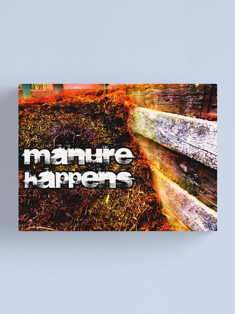 Alternate view of Manure Happens Canvas Print