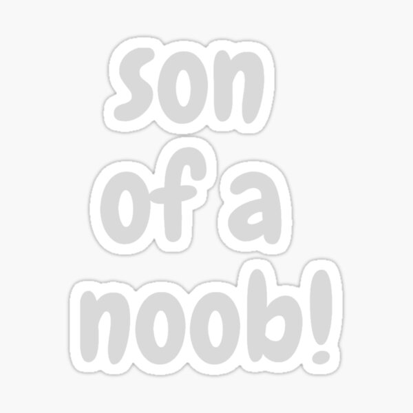 Fortnite Noob Stickers Redbubble - king noob bot roblox