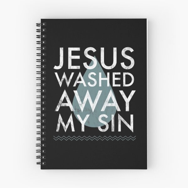 Item preview, Baptism Quote Water Drop Jesus Washed Away Sin Baptized Gift design designed and sold by CreatedByHeidi.