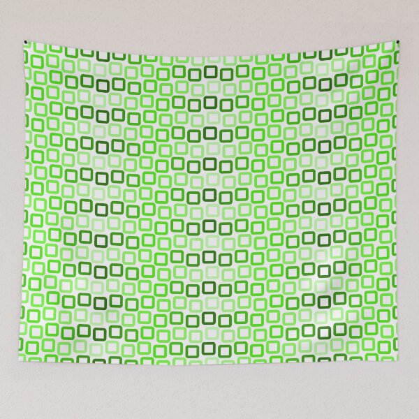 Item preview, Wobbly Squares, green gradient pattern designed and sold by ByMaSOLE.
