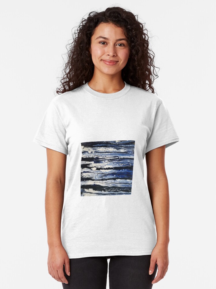 Alternate view of Moonlight Waves Classic T-Shirt