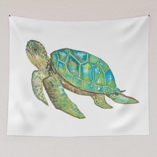Item preview, Sea Turtle in Watercolor designed and sold by PandaAvenue.