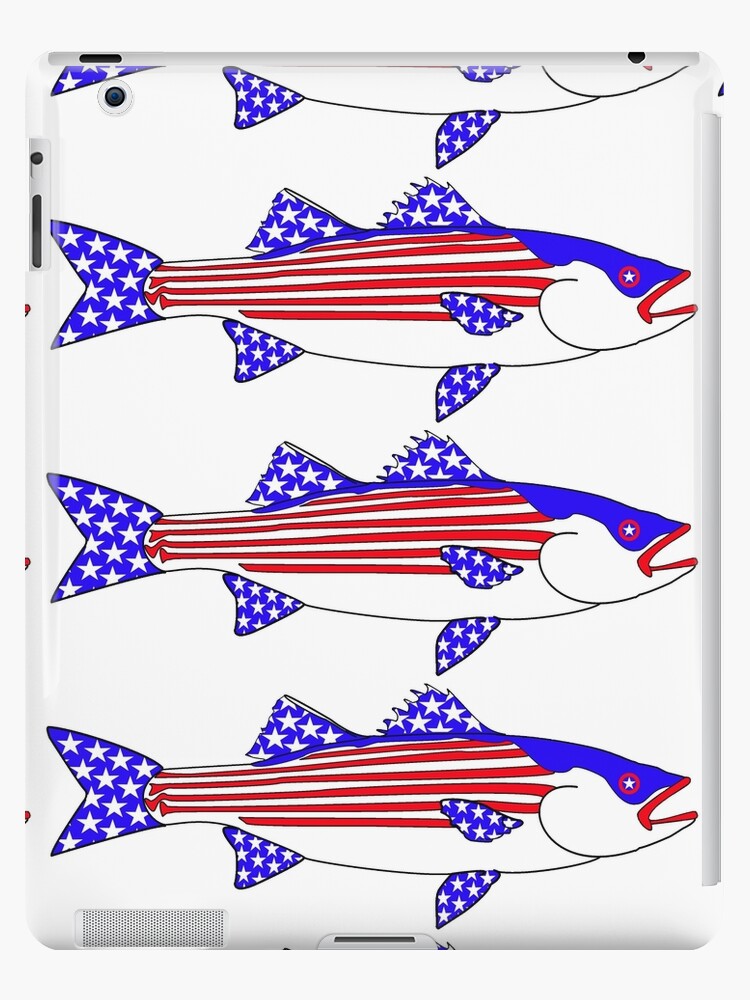 American flag Striped bass Fishing flag | Cap