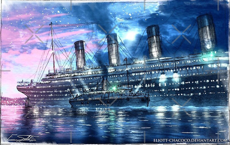 "Cherbourg - Titanic Painting - Art By Eliott Cha'coco" By ...