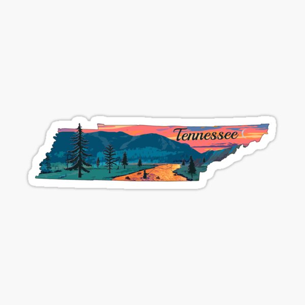Item preview, Vintage Fish Tennessee State Map TN Fly Fishing  designed and sold by TeeCreations.