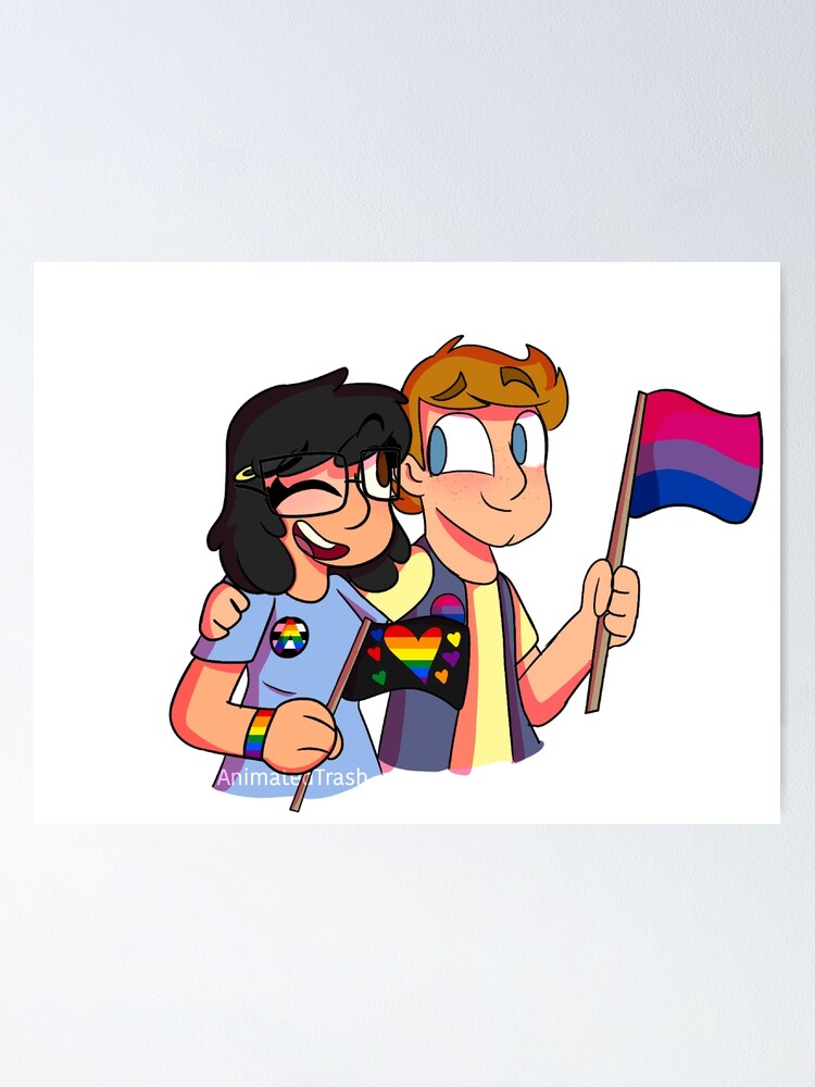 Tina And Jimmy Jr At Pride Poster By Ruby Heathman Redbubble