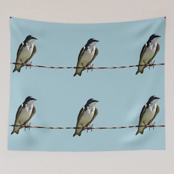 Item preview, Purple Martin on Barbed Wire designed and sold by BirdyBirdy8.