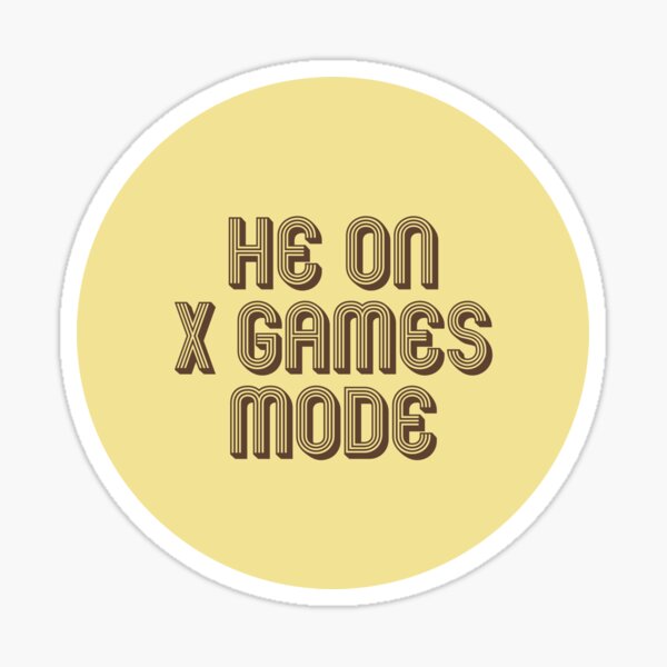 X Games Mode Stickers Redbubble