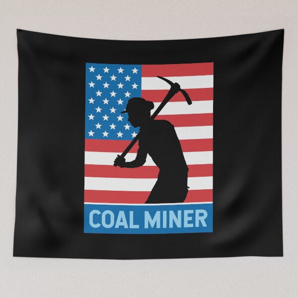 Item preview, Patriotic Coal Miner American Flag USA 4th Of July Gift Shirt designed and sold by PremiumDesignz.