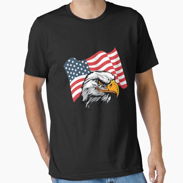 Item preview, USA Flag Bald Eagle Patriotic American 4th Of July Gift Shirt designed and sold by PremiumDesignz.