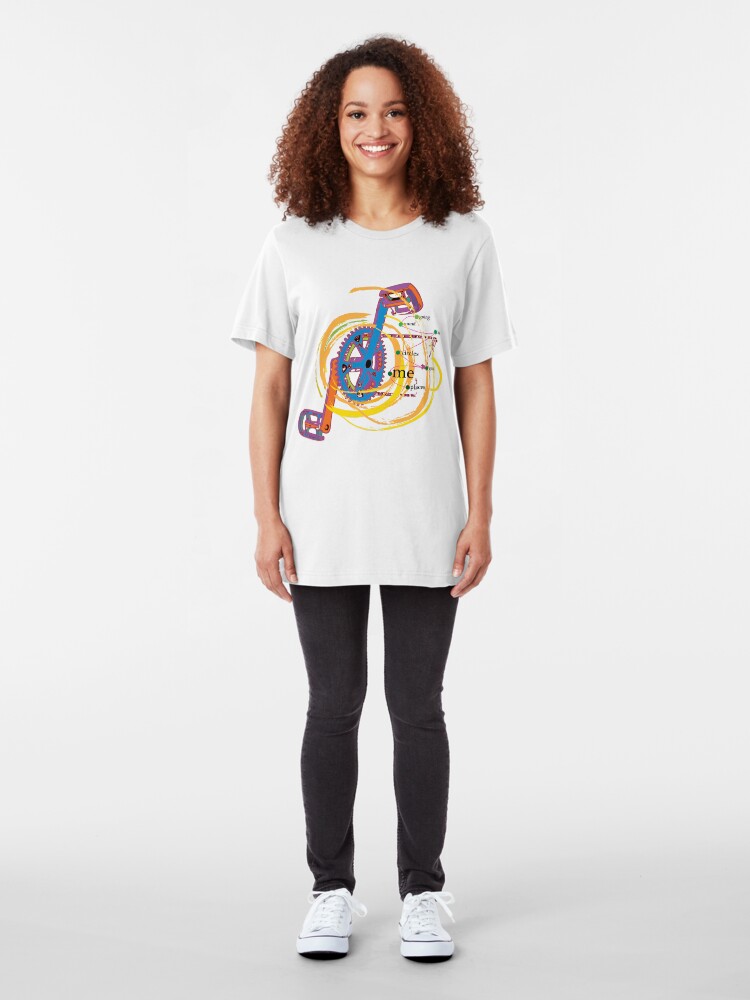 Alternate view of Going Round in Circles gets me Places Slim Fit T-Shirt