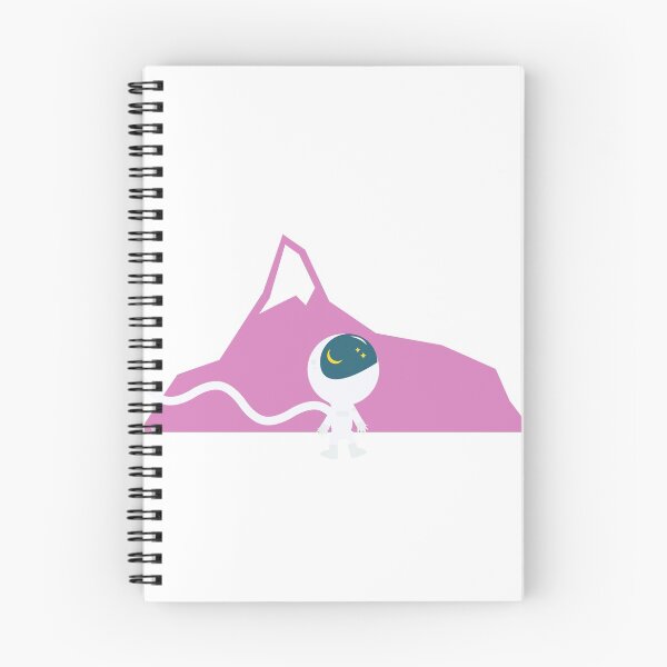 Item preview, baby astronaut pink mountain designed and sold by ElleHodge.