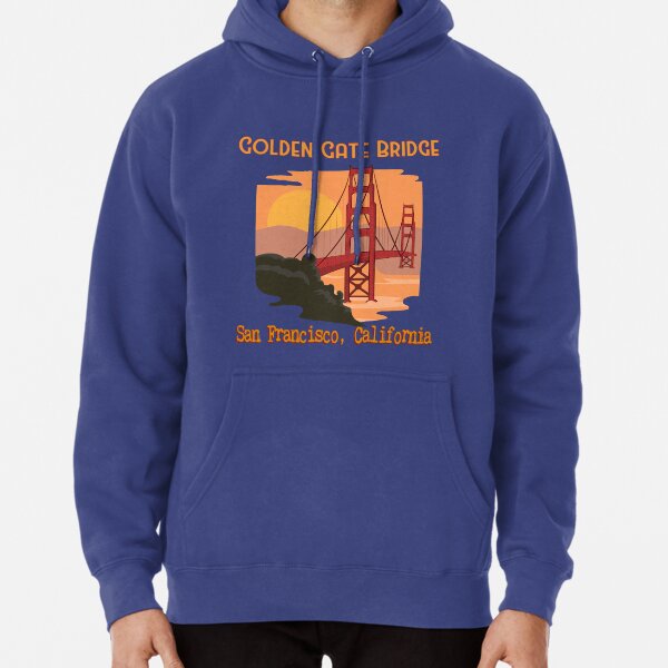 San Francisco California Golden Gate Bridge Pullover Hoodie