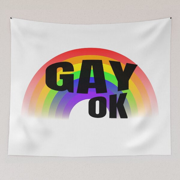 Item preview, Rainbow Gay Ok LGBT Pride designed and sold by alyedel.