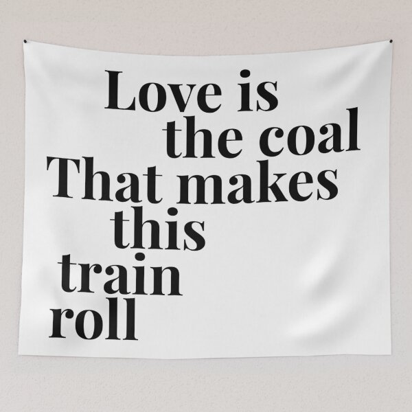 Item preview, Love is the Coal designed and sold by kpccrafty.