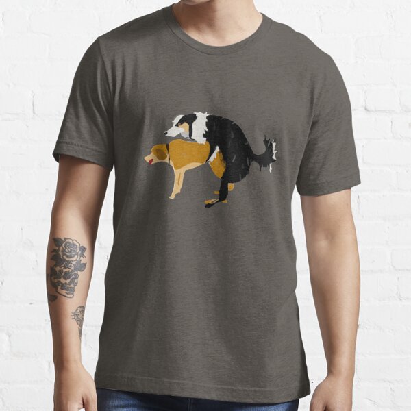 Men's Jumping Dog Midweight T-Shirt | Indigo | Size Large | Cotton | Orvis