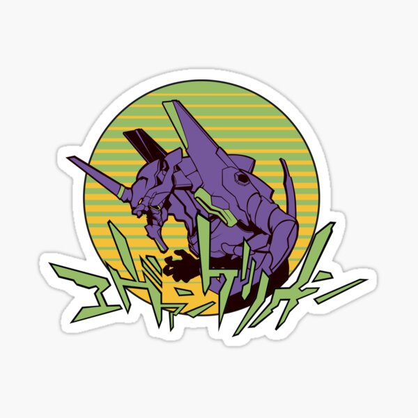 022 Evangelion Vintage Sticker
