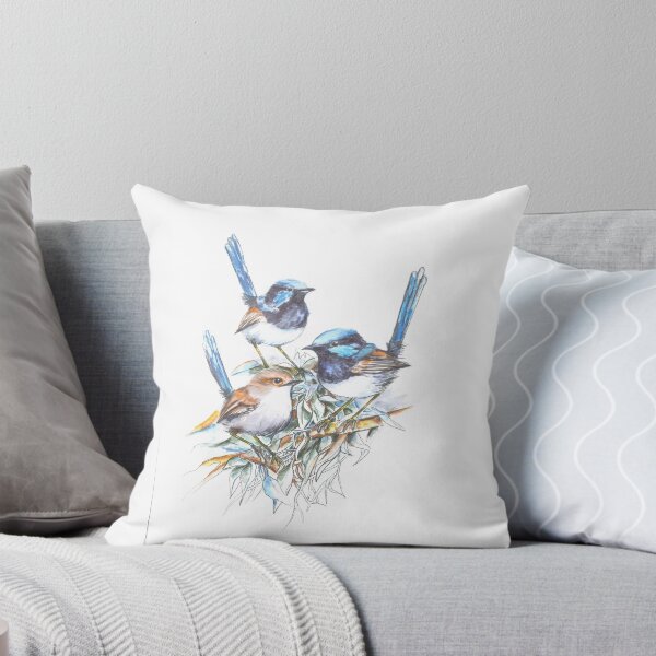 Item preview, Blue Wren Family designed and sold by Kerttu Rintala.