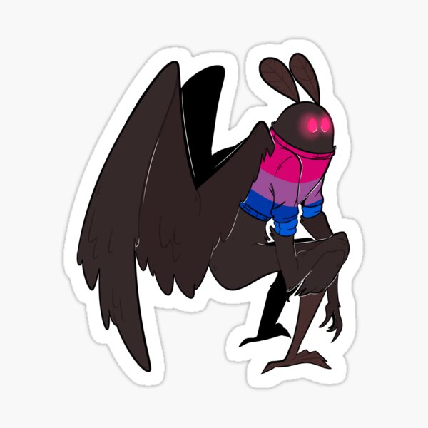 Bisexual Mothman Sticker