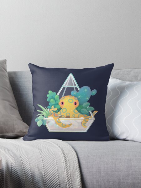Artikel-Vorschau von Ozeanterrarium - Blaugeringelter Oktopus, designt und verkauft von pikaole.