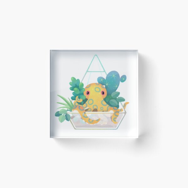 Item preview, Ocean terrarium - Blue ringed octopus designed and sold by pikaole.