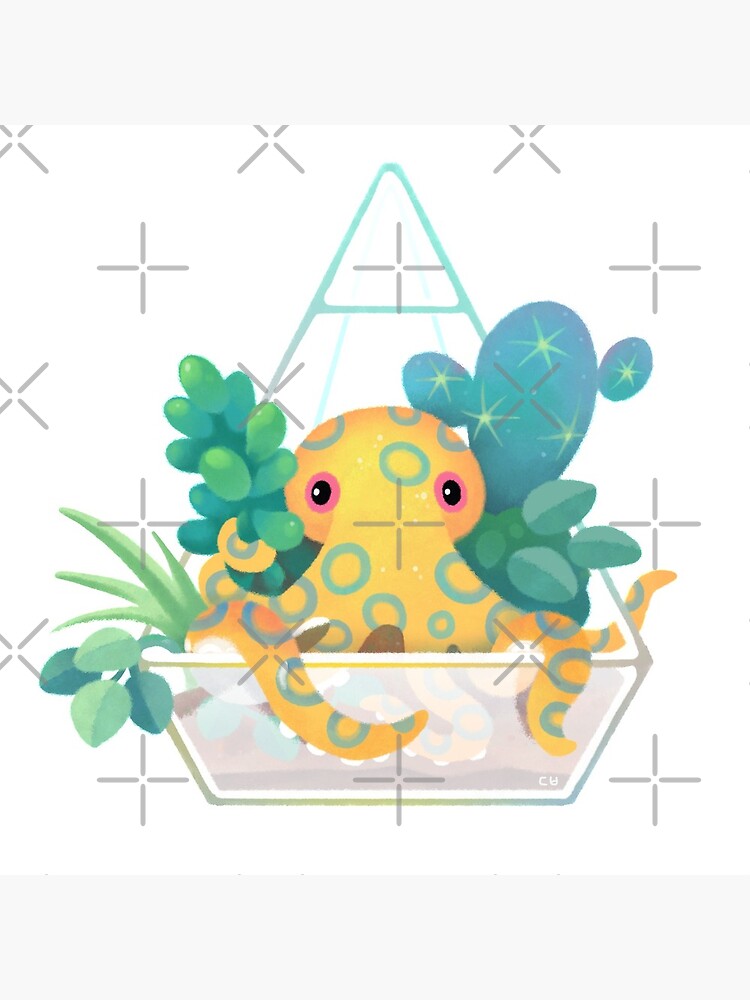 Ocean terrarium - Blue ringed octopus by pikaole