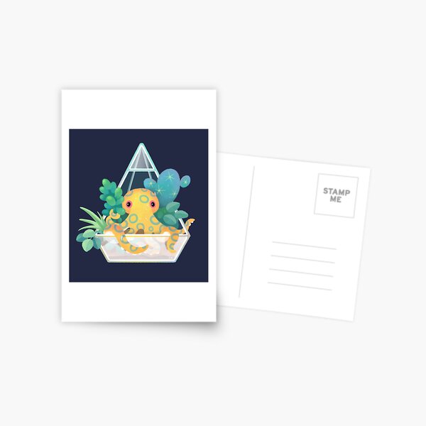 Ocean terrarium - Blue ringed octopus Postcard