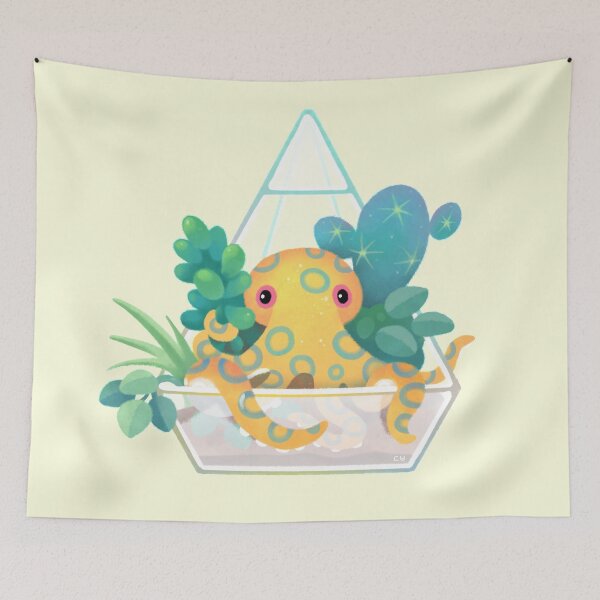 Item preview, Ocean terrarium - Blue ringed octopus designed and sold by pikaole.