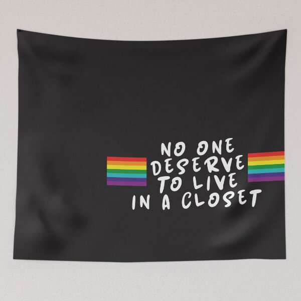 Item preview, Gay Pride No One Deserve to Live in A Closet LGBT T- Shirt designed and sold by Músico Ilustre.