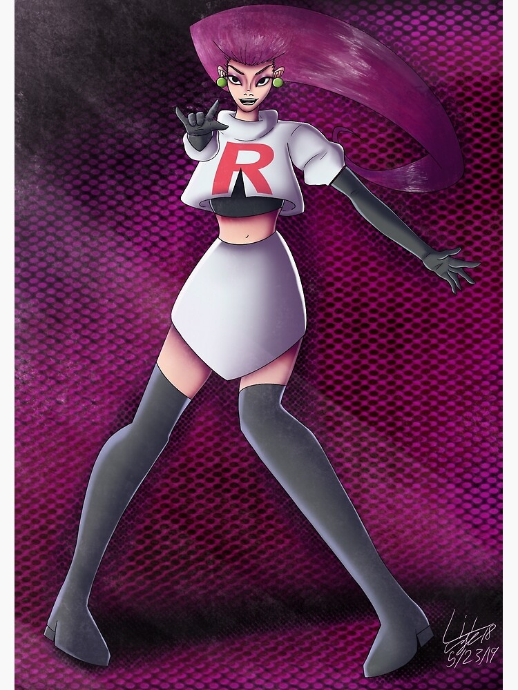 Team Rocket Jessie Poster By Livdrawz Redbubble 4568