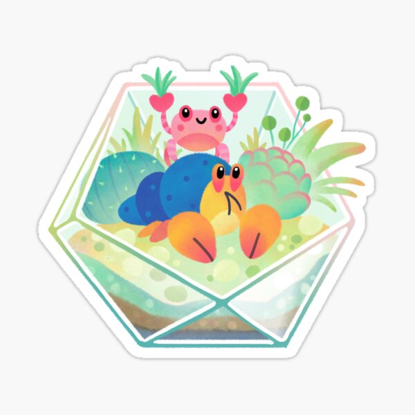 Item preview, Ocean terrarium - Boxer crab, hermit crab designed and sold by pikaole.